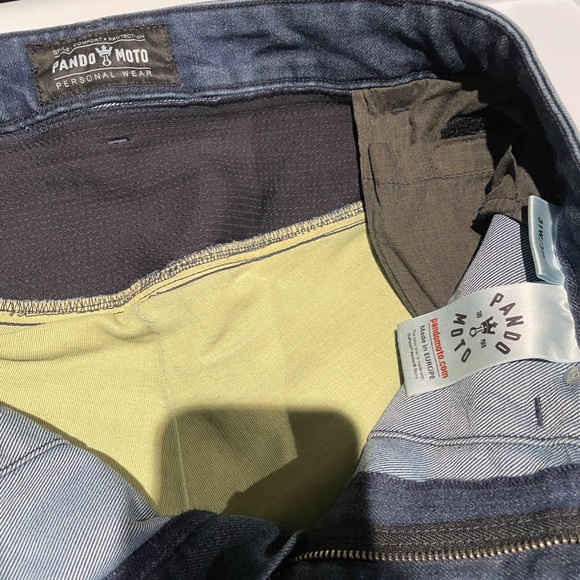 Panda Moto Karl Desert Slim Fit Cordura Motorcycle Jeans W31-L34 - Picture 3 of 5